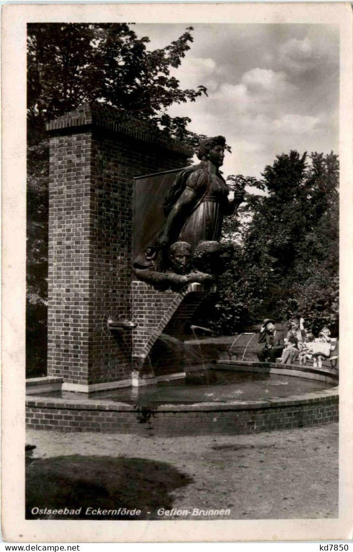 Ostseebad Eckerförde - Gefion Brunnen - Eckernförde