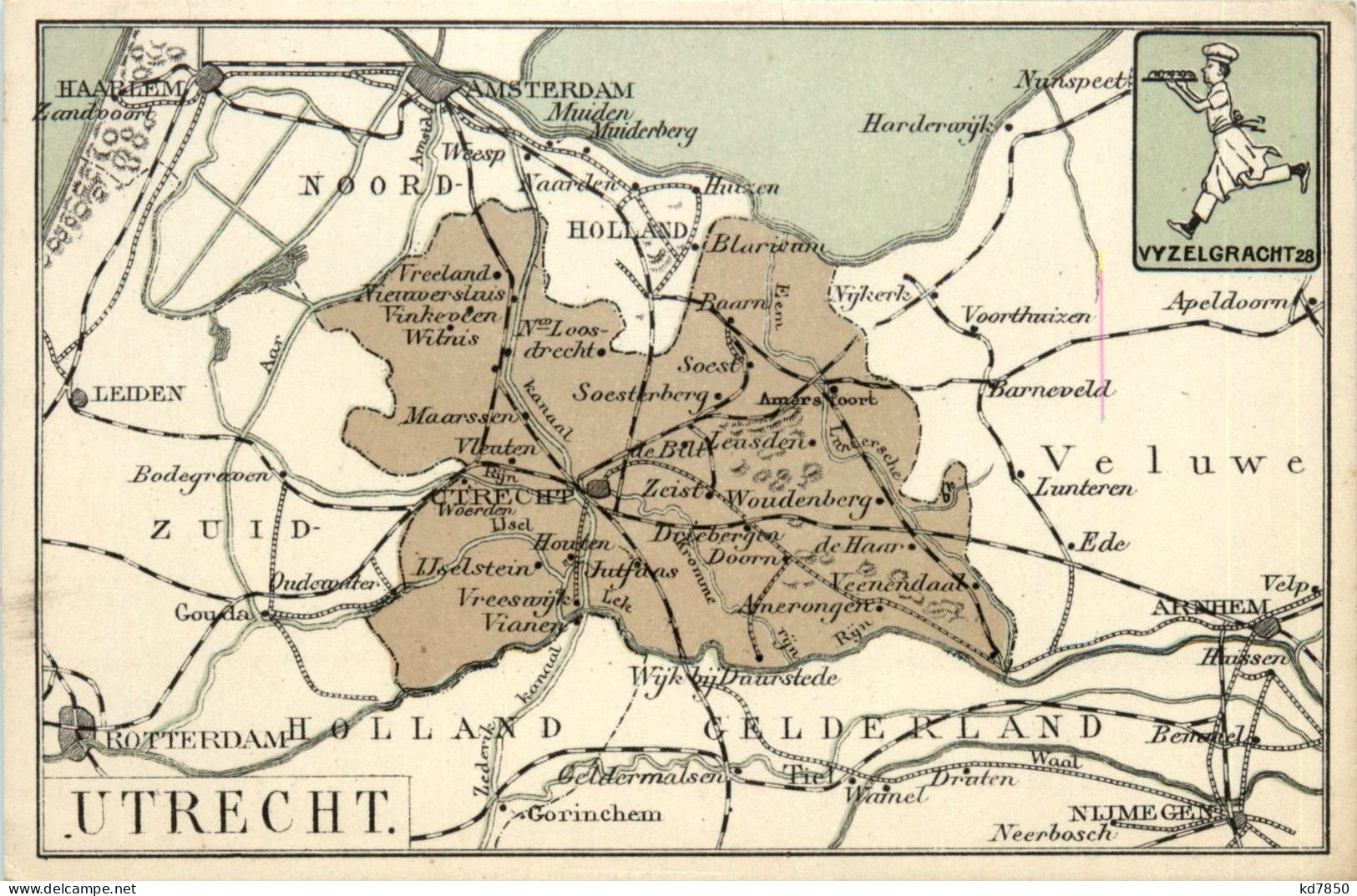 Utrecht - Map - Vyzekgracht 28 Broodfabriken - Sonstige & Ohne Zuordnung