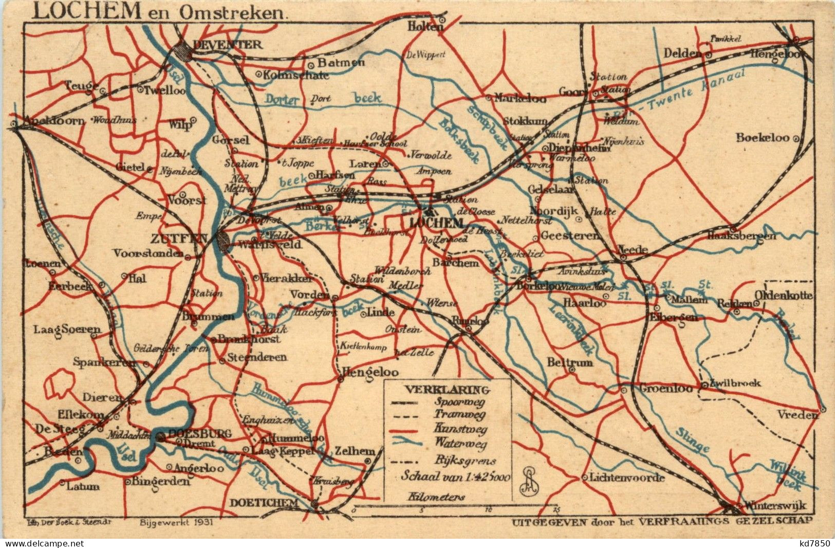 Lochem En Omstreken - Map - Sonstige & Ohne Zuordnung