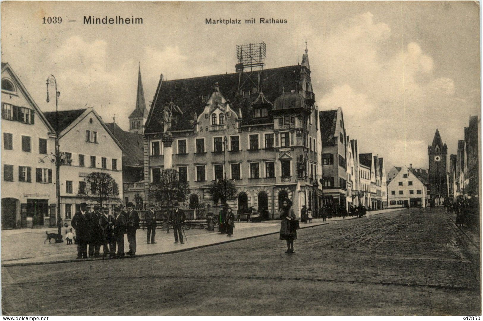 Mindelheim/Bayern/Schwaben/Unterallgäu - Marktplatz Mit Rathaus - Mindelheim