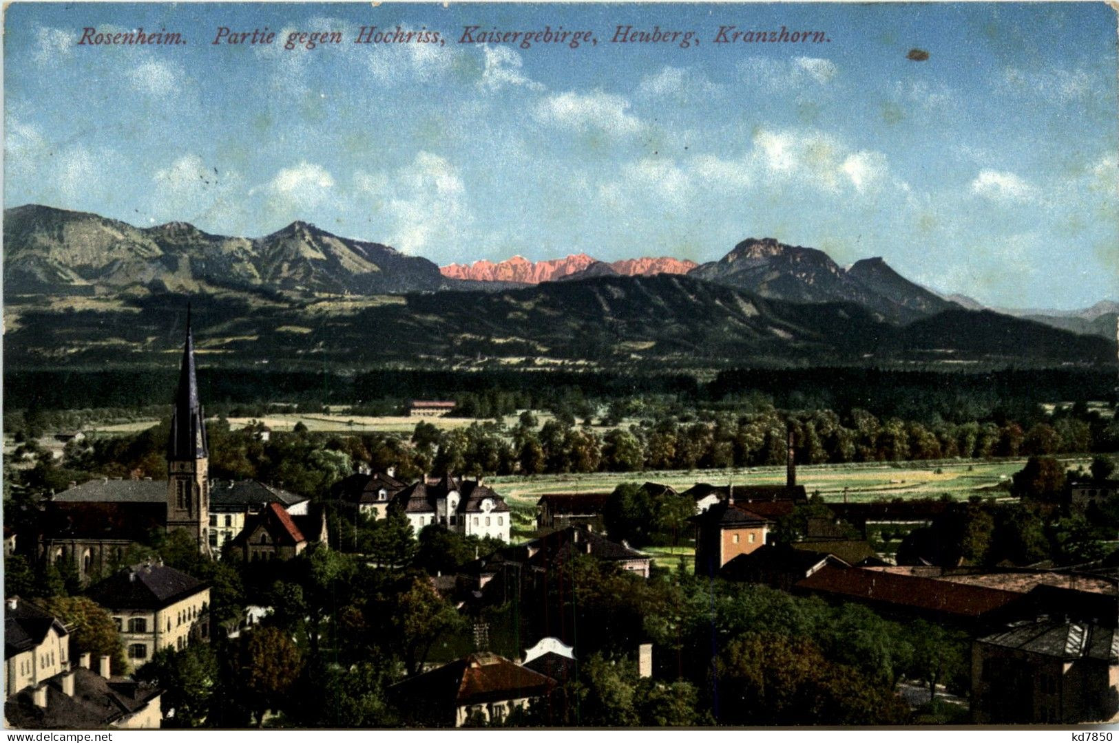 Oberbayern/ Div. Orte Und Umgebung - Rosenheim, Partie Gegen Hochriss, Kaisergebirge, Heuberg, Kranzhorn - Rosenheim