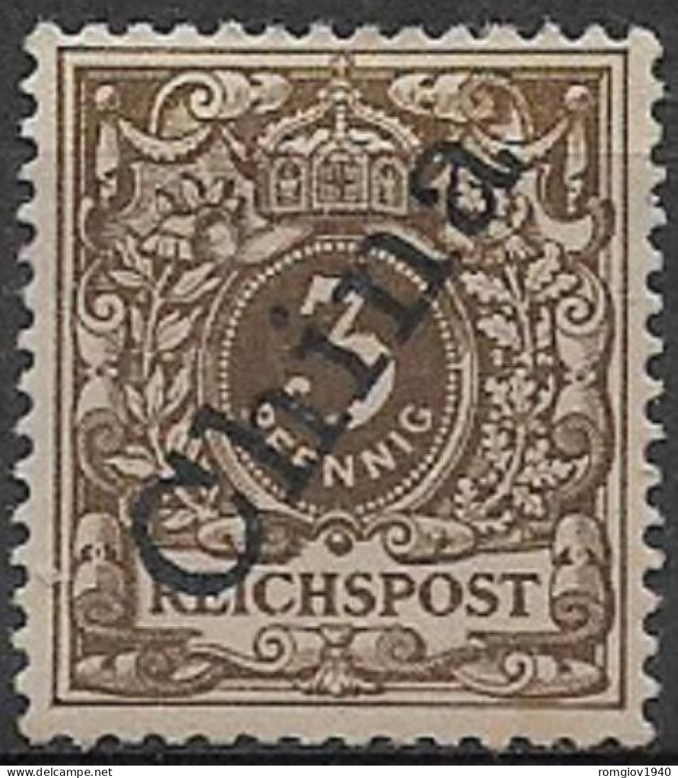 GERMANIA REICH UFFICI IN CINA 1897-1900 FRANCOBOLLI DELLA GERMANIA SOPRASTAMPATO YVERT. 1Aa  MLH VFVF - China (kantoren)