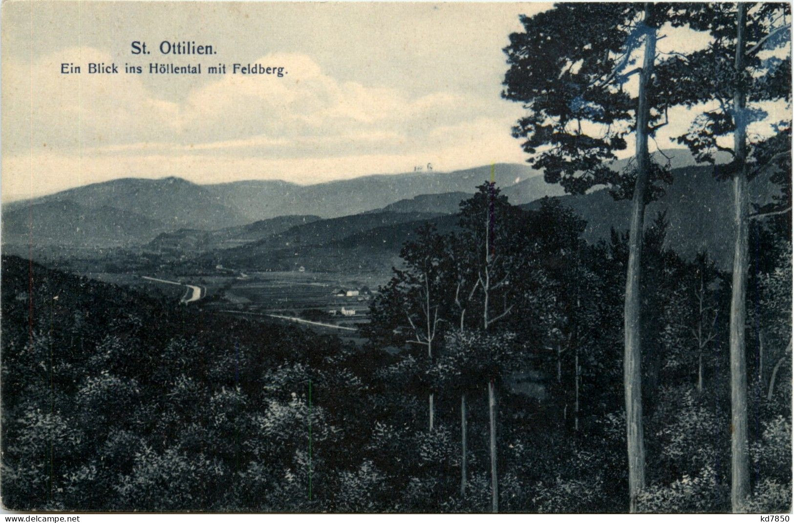 Schwarzwald, Freiburg I.B. Und Div.Orte Mit Umgebung - St.Ottilien, Ein Blick Ins Höllental Mit Feldberg - Höllental