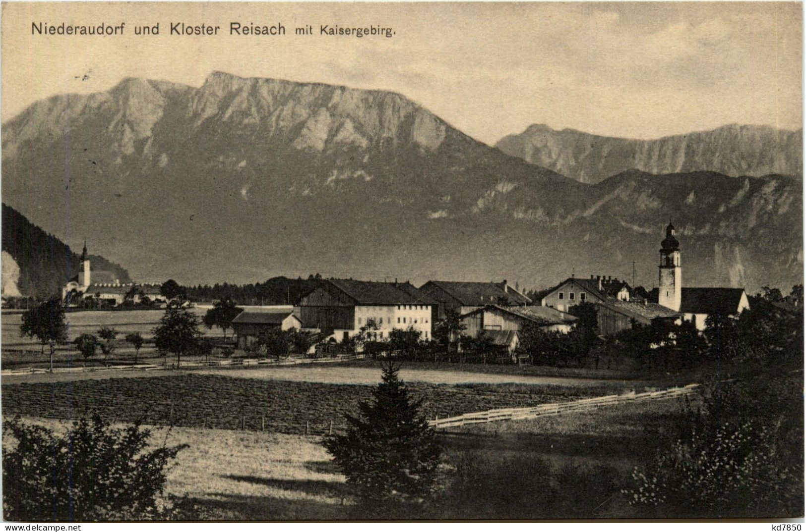 Oberbayern, Div. Orte Und Umgebung - Niederaudorf Und Kloster Reisach Mit Kaisergebirge - Rosenheim