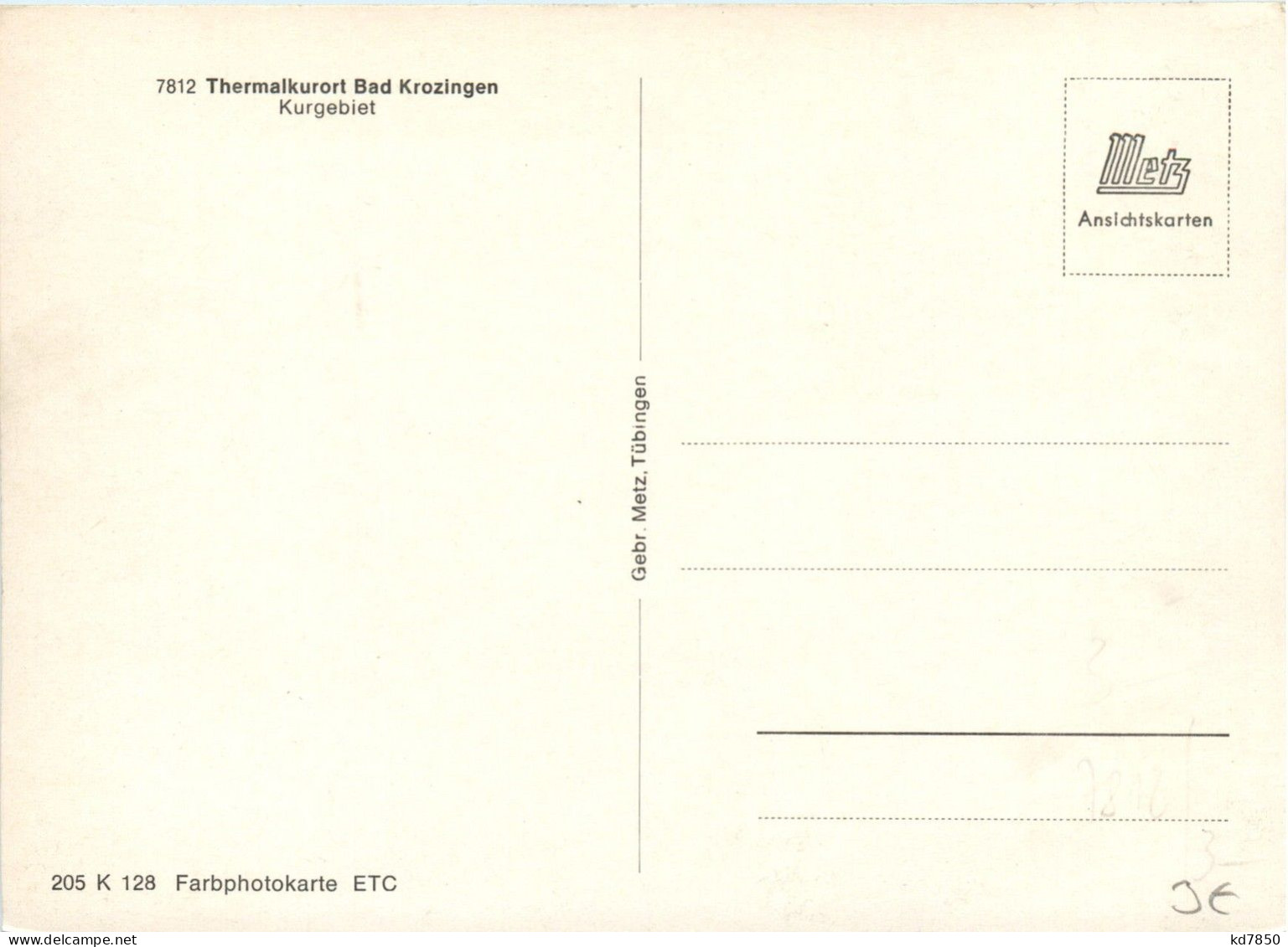 Schwarzwald, Freiburg I.B. Und Div.Orte Mit Umgebung - Bad Krozingen - Thermalkurort, - Bad Krozingen