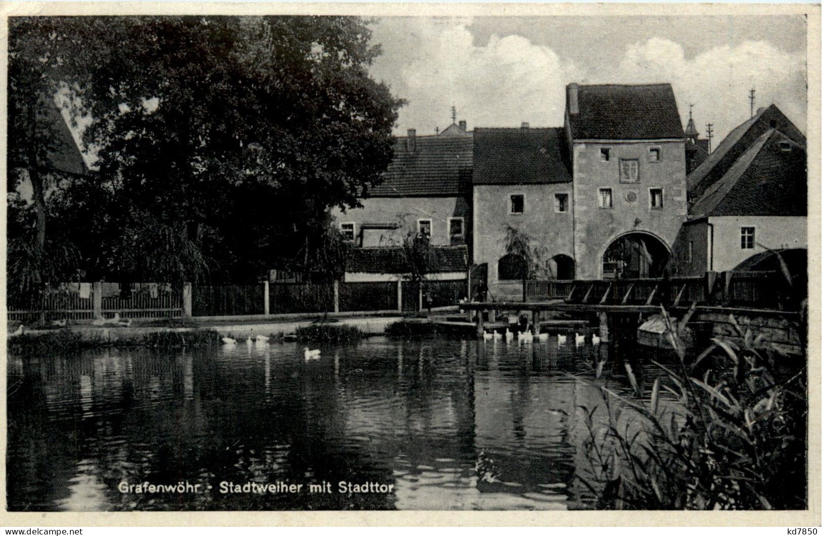 Bayern/Oberpfalz/div.Orte Und Umgebung - Grafenwöhr, Stadtweiher Mit Stadttor - Grafenwoehr