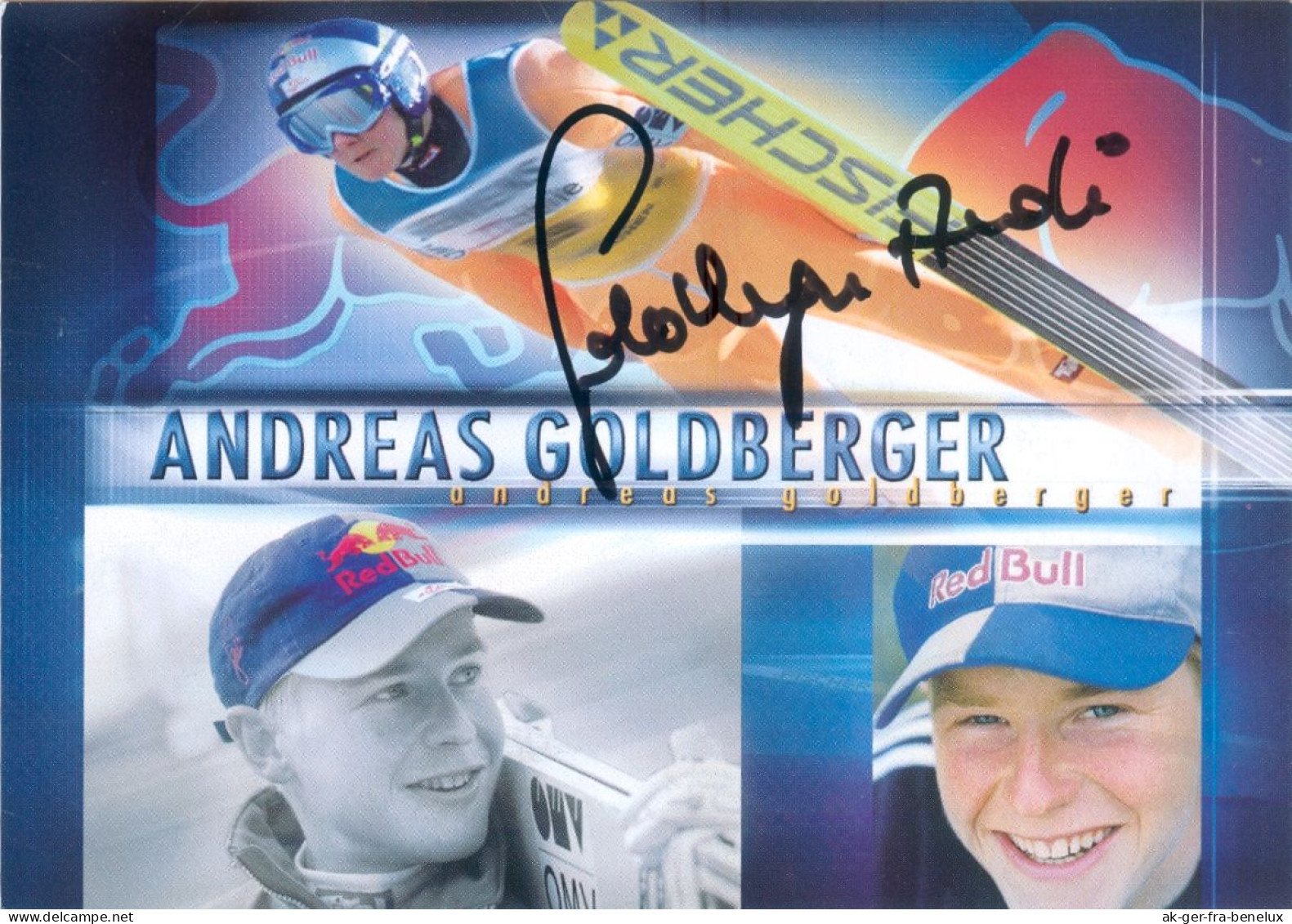 1) AK Skispringer Andreas Andi Goldi Goldberger Ried Im Innkreis Innviertel Waldzell ÖSV Olympia Österreich Austria AUT - Autographes