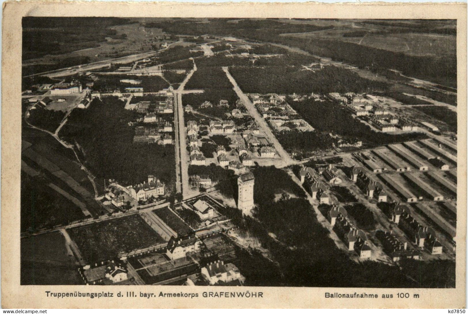 Bayern/Oberpfalz/Grafenwöhr - Truppenübungsplatz-Ballonaufnahme - Grafenwoehr