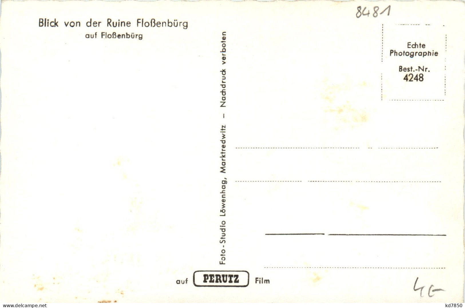 Bayern/Oberpfalz, Div.Orte Und Umgebung - Blick Von Der Ruine Flossenbürg Auf Flossenbürg - Neustadt Waldnaab