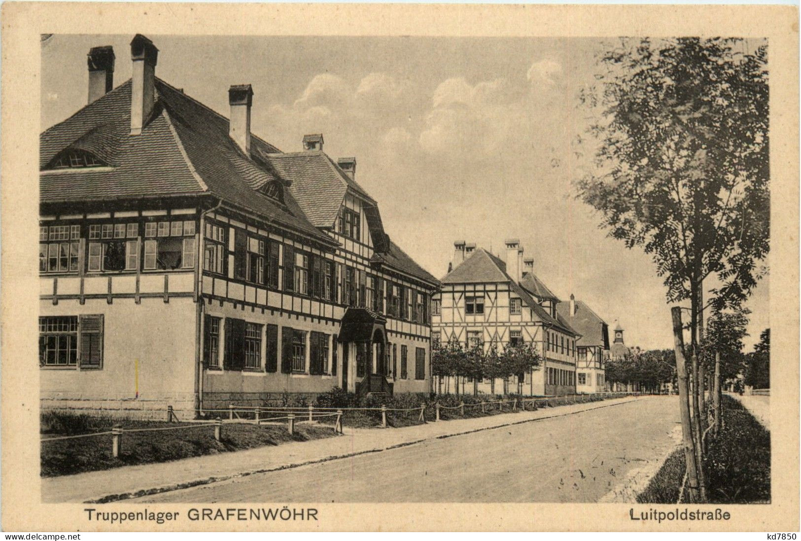 Grafenwöhr - Truppenübungsplatz, Mannschaftslager, Luitpoldstrasse - Grafenwoehr