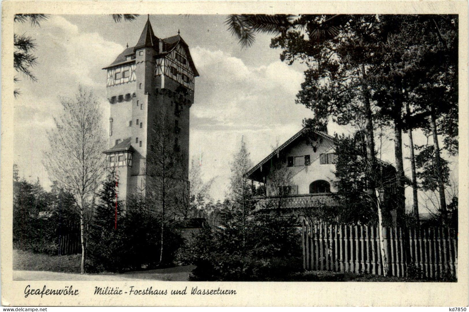 Bayern/Grafenwöhr - Truppenübungsplatz - Militär Forsthaus Und Wasserturm - Grafenwoehr