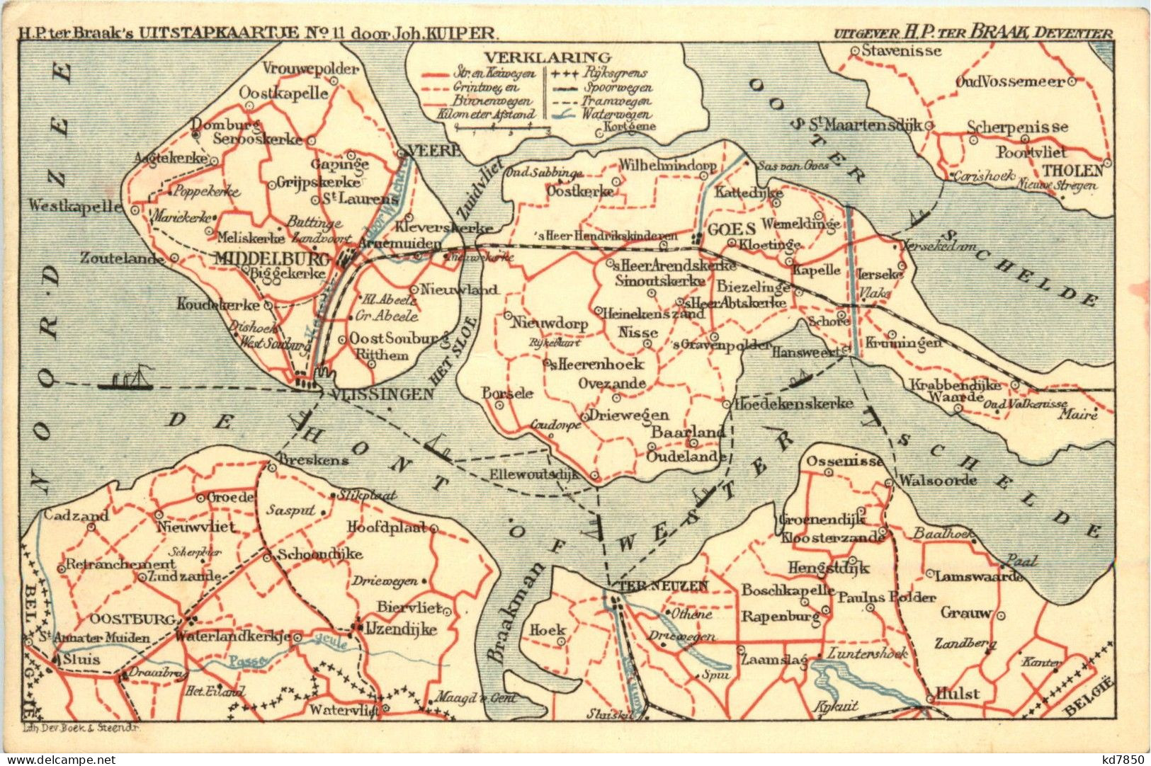 Middelburg - Uitstapkaartje - Map - Middelburg