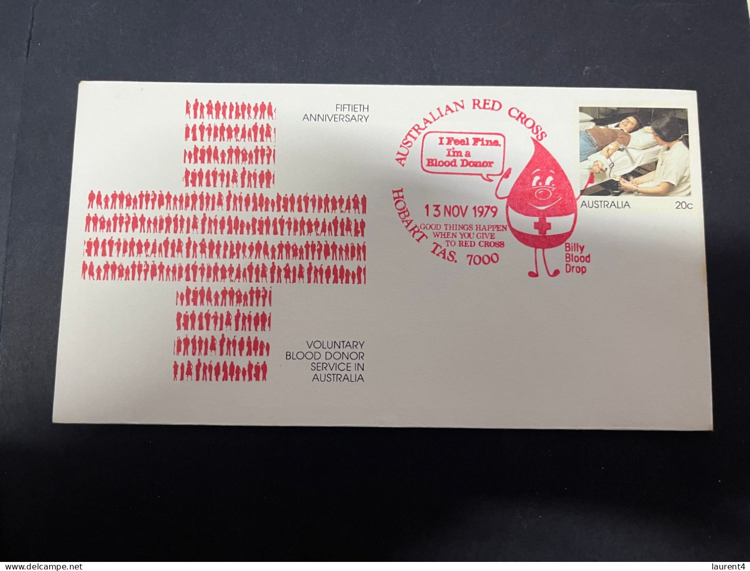 21-4-2024 (2 Z 39) Australia FDC Cover - 1982 - Blood Donors (2 Covers) (Red Cross) - Premiers Jours (FDC)