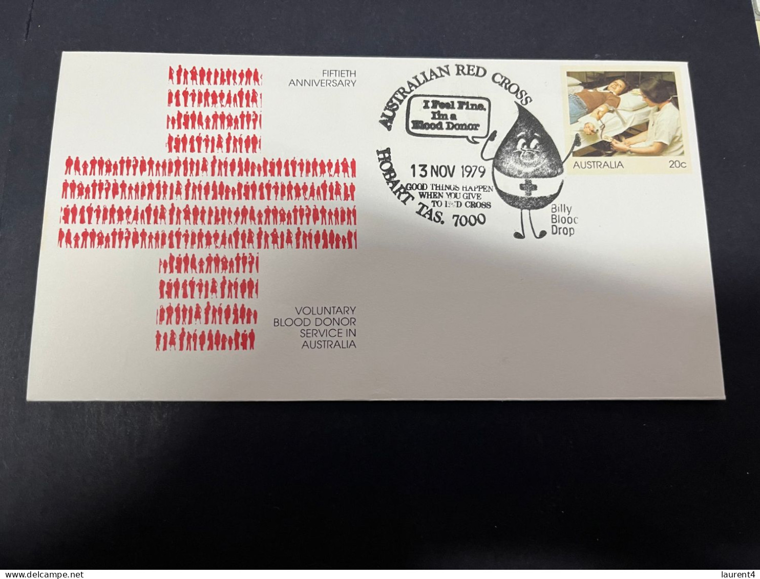 21-4-2024 (2 Z 39) Australia FDC Cover - 1982 - Blood Donors (2 Covers) (Red Cross) - Primo Giorno D'emissione (FDC)