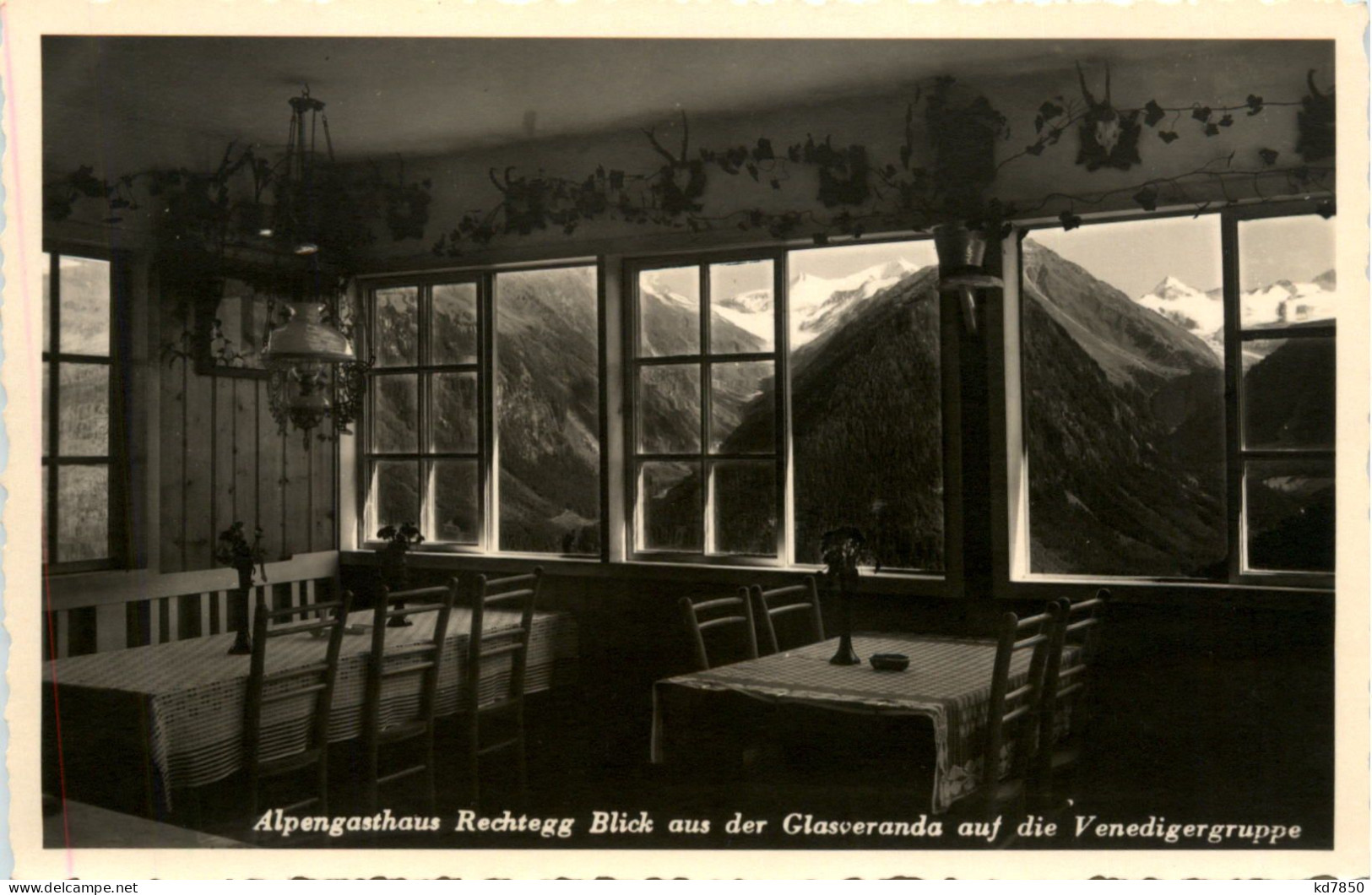 Alpengasthof Rechtegg, Blick Aus Der Glasveranda Auf Die Venedigergruppe - Zell Am See