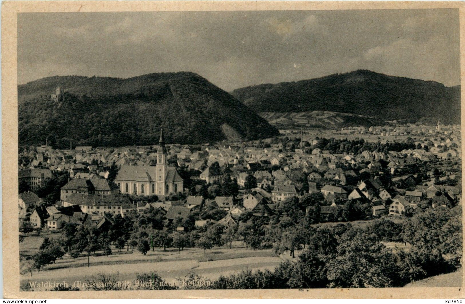 Schwarzwald, Freiburg I.B. Und Div.Orte Mit Umgebung - Waldkirch, Blick Nach Kollnau, Mit Kastelburg - Waldkirch