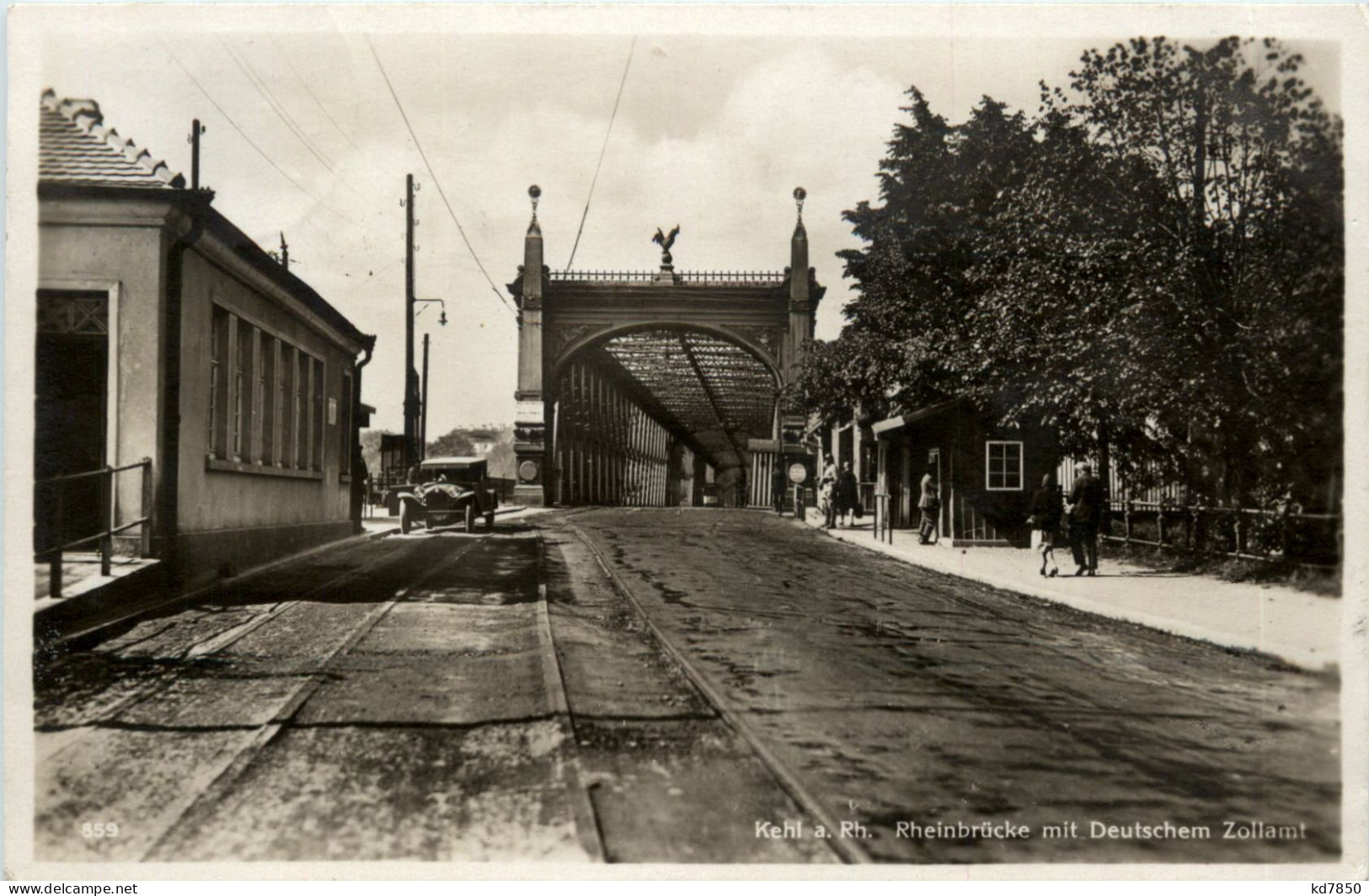 Kehl - Rheinbrücke Mit Deutschem Zollamt - Kehl