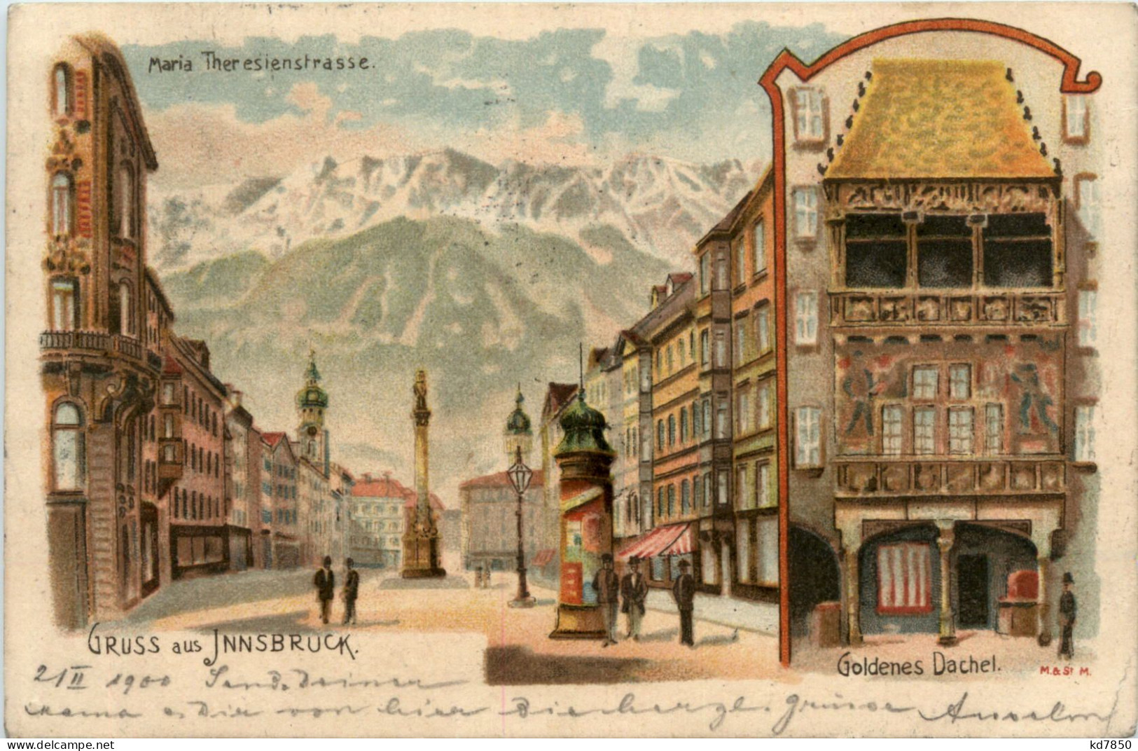 Gruss Aus Innsbruck - Litho - Innsbruck