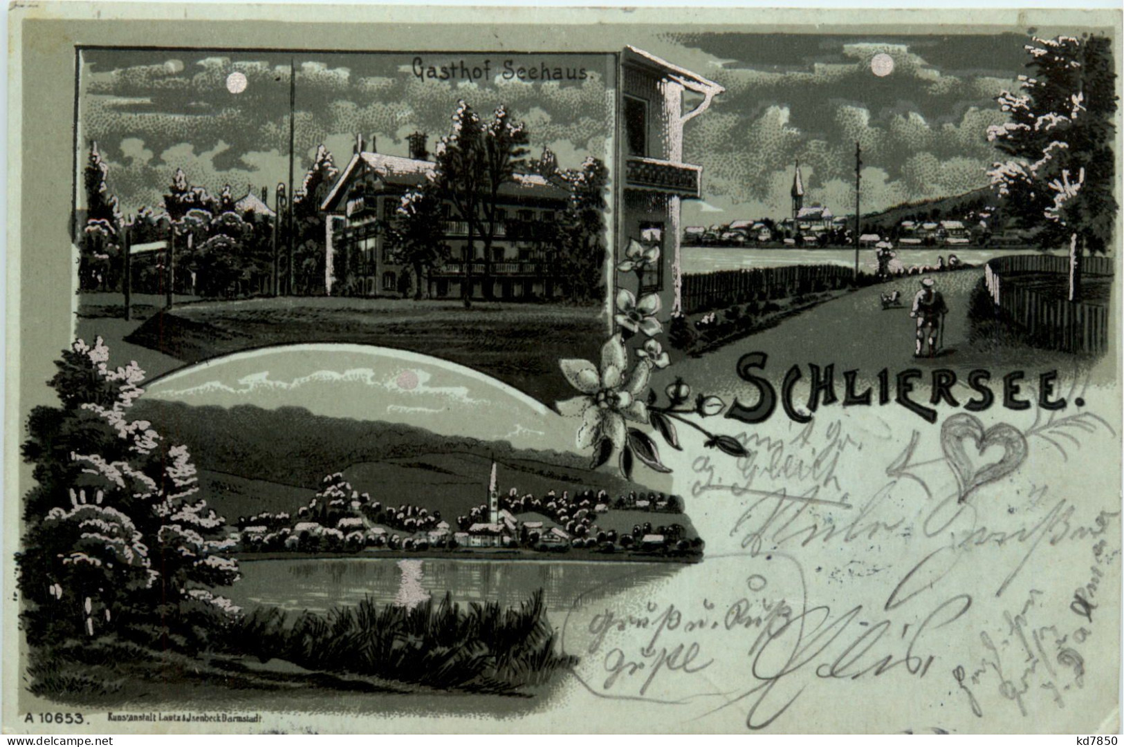 Gruss Aus Schliersee - Litho - Schliersee