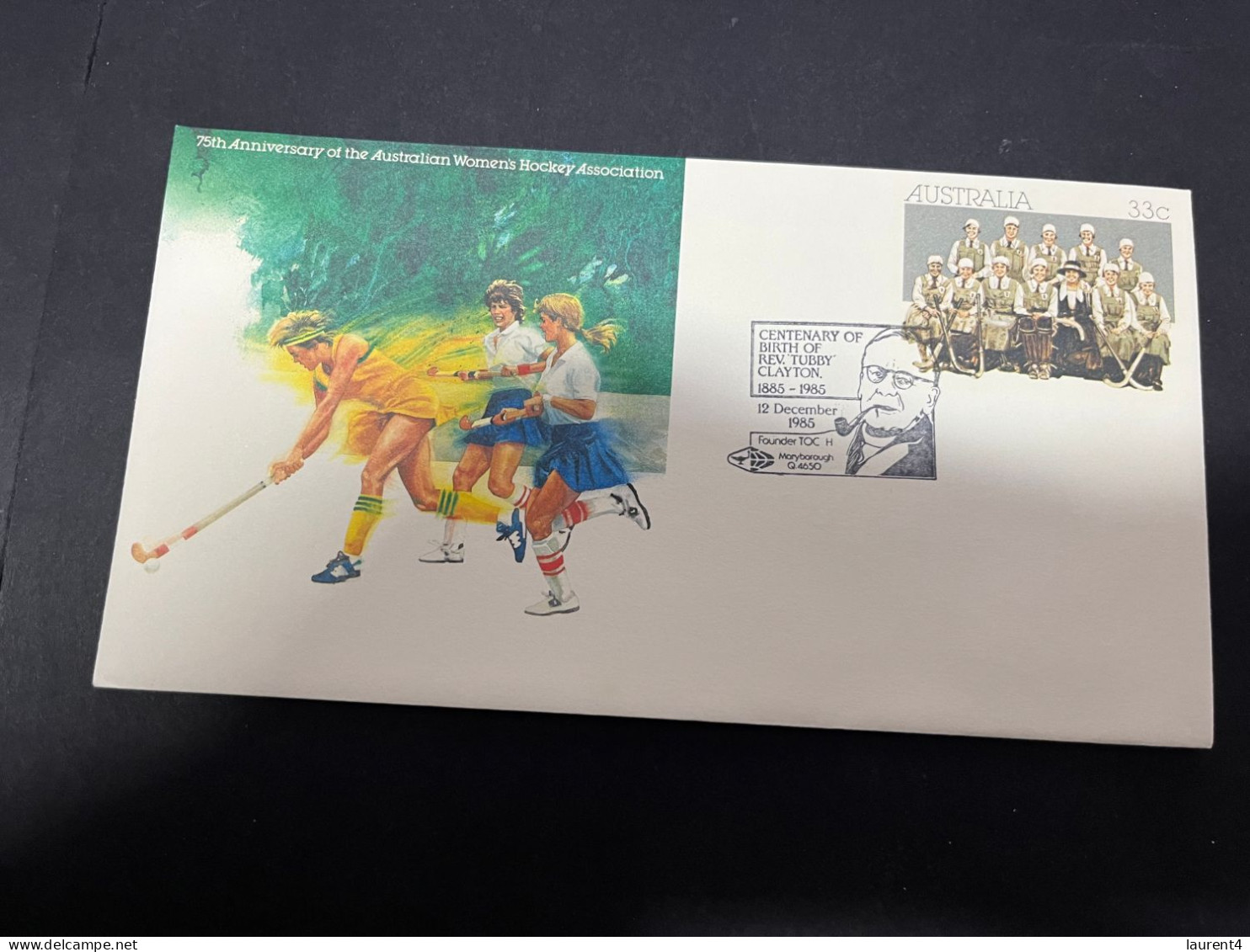 21-4-2024 (2 Z 39) Australia FDC Cover - 1985 - Rev Tubby Clayton (Women Hockey) - FDC