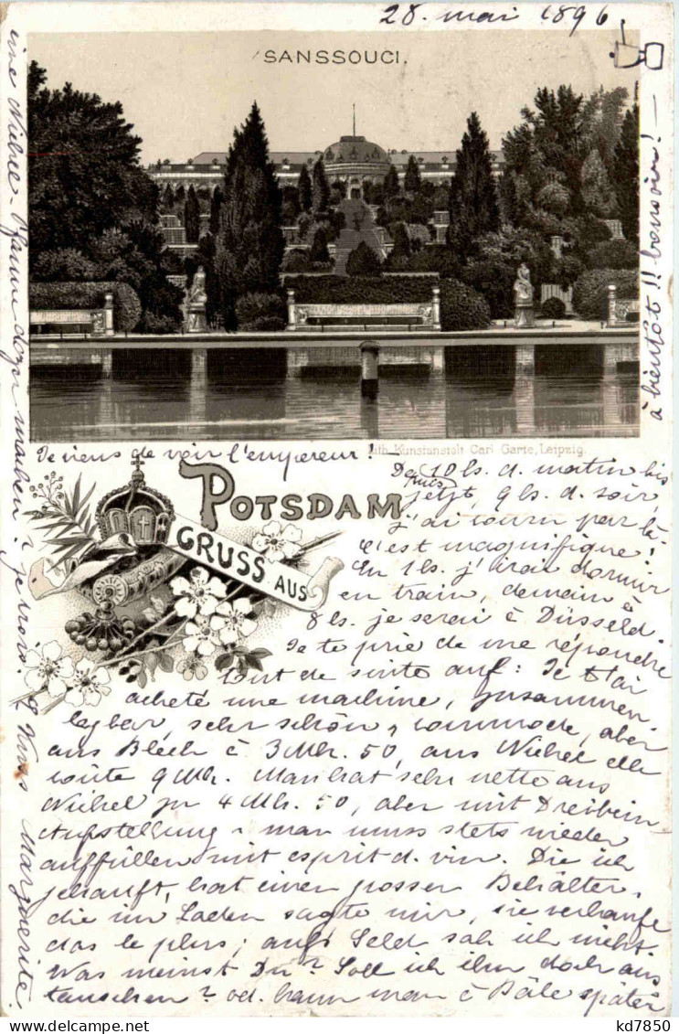 Gruss Aus Potsdam - Litho 1896 - Potsdam