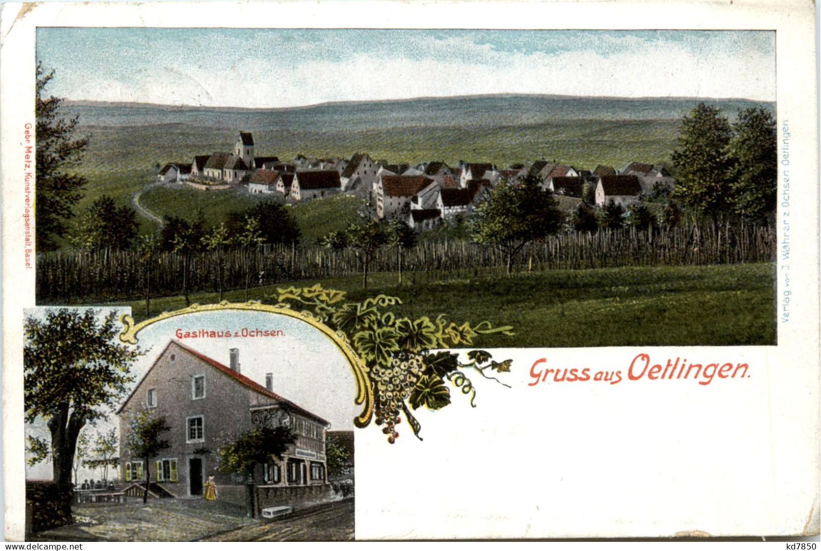 Gruss Aus Oetlingen - Gasthaus Zum Ochsen - Weil Am Rhein