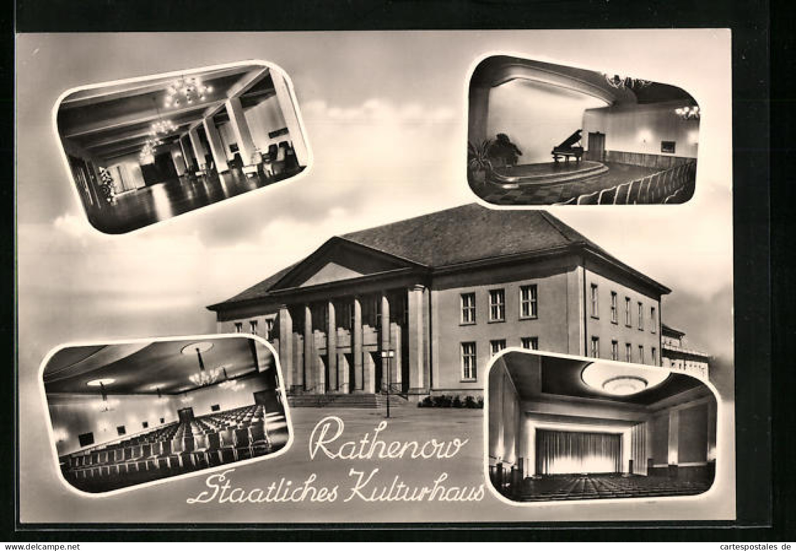 AK Rathenow, Innenansicht Staatliches Kulturhaus  - Rathenow