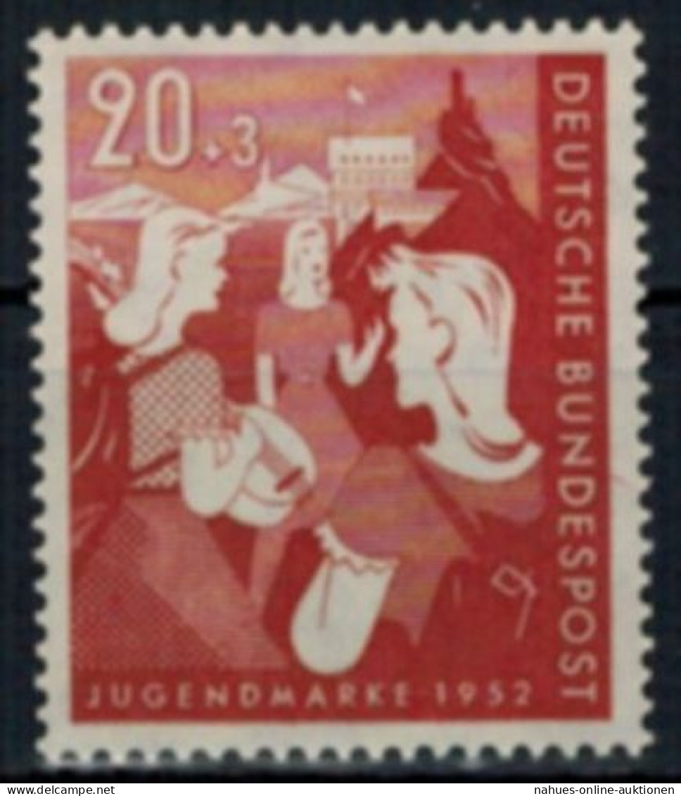 Bundesrepublik 154 Jugend Bundesjugendplan 20 Pfg. Luxus Postfrisch MNH Kat 23,- - Unused Stamps