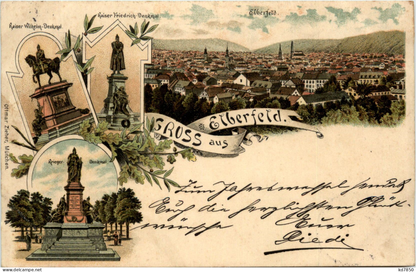 Gruss Aus Elberfeld - Litho - Wuppertal