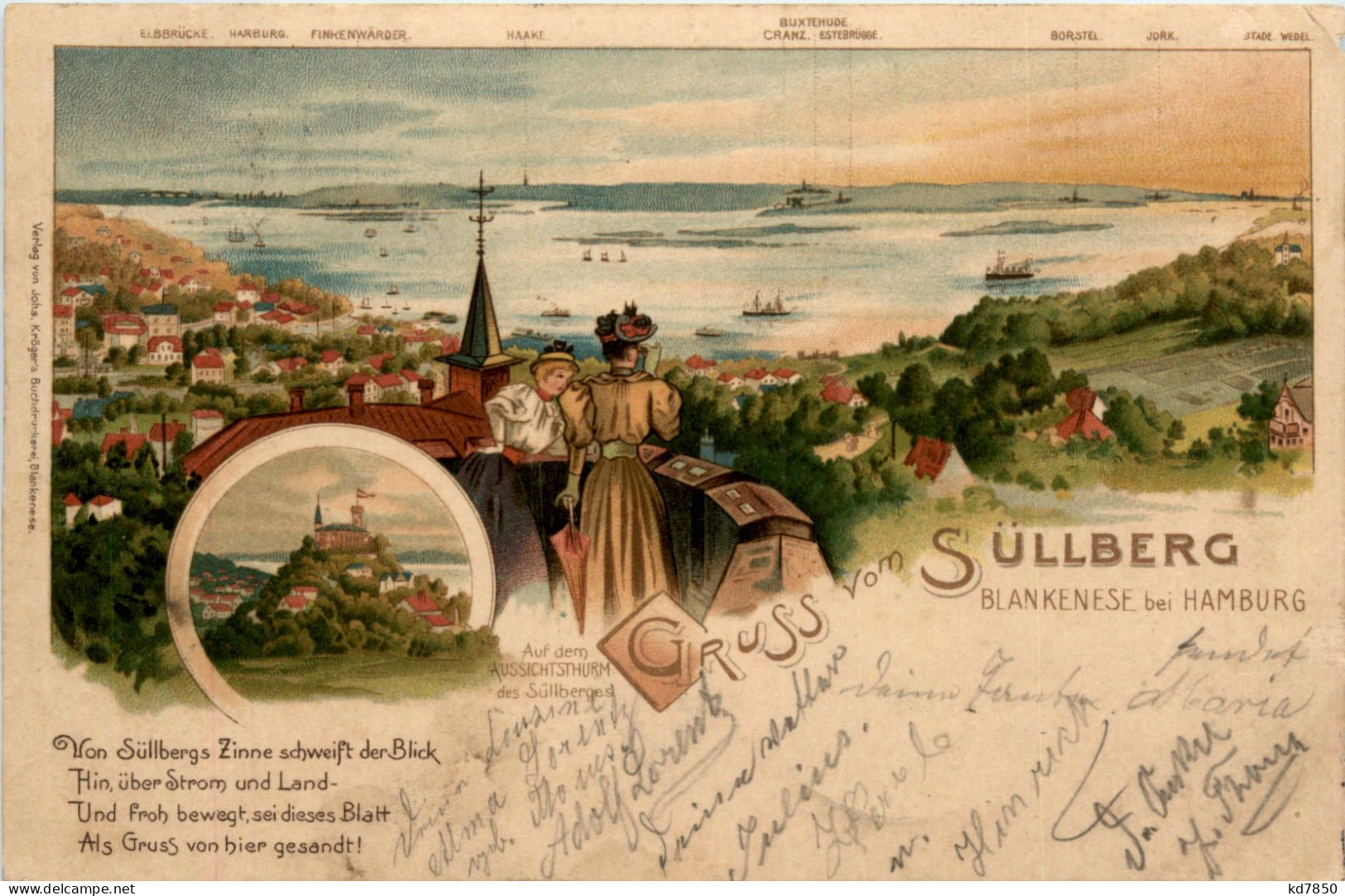 Süllberg - Blankenese - Litho - Blankenese