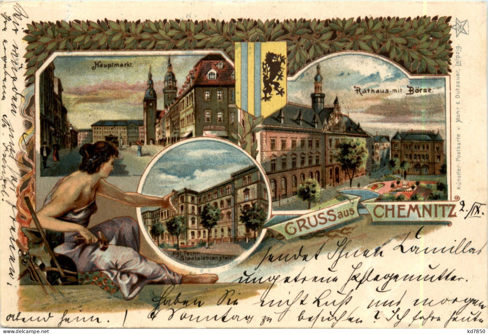 Gruss Aus Chemnitz Litho - Chemnitz