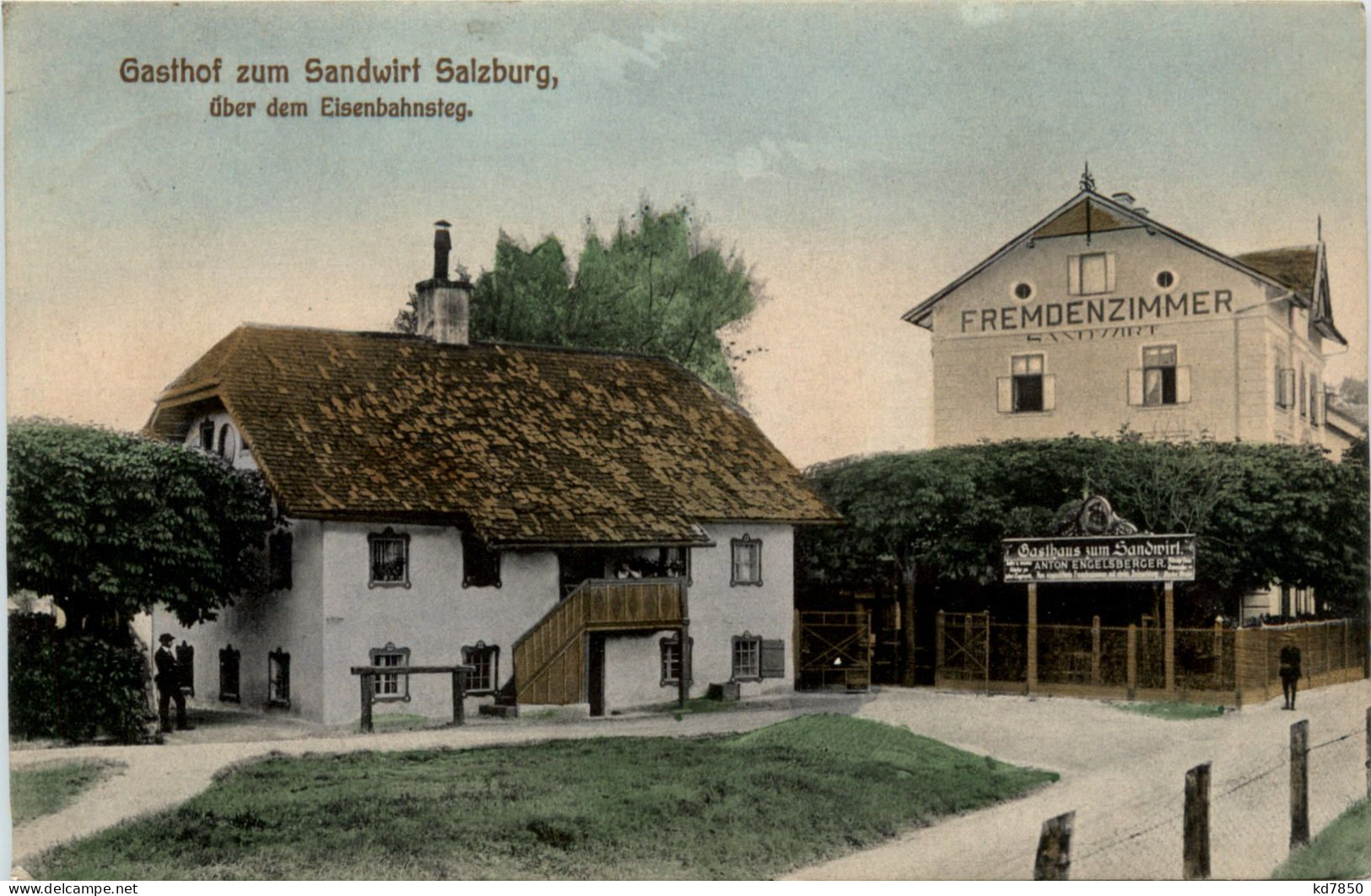 Salzburg - Gasthof Zum Sandwirt über Dem Eisenbahnsteg - Salzburg Stadt