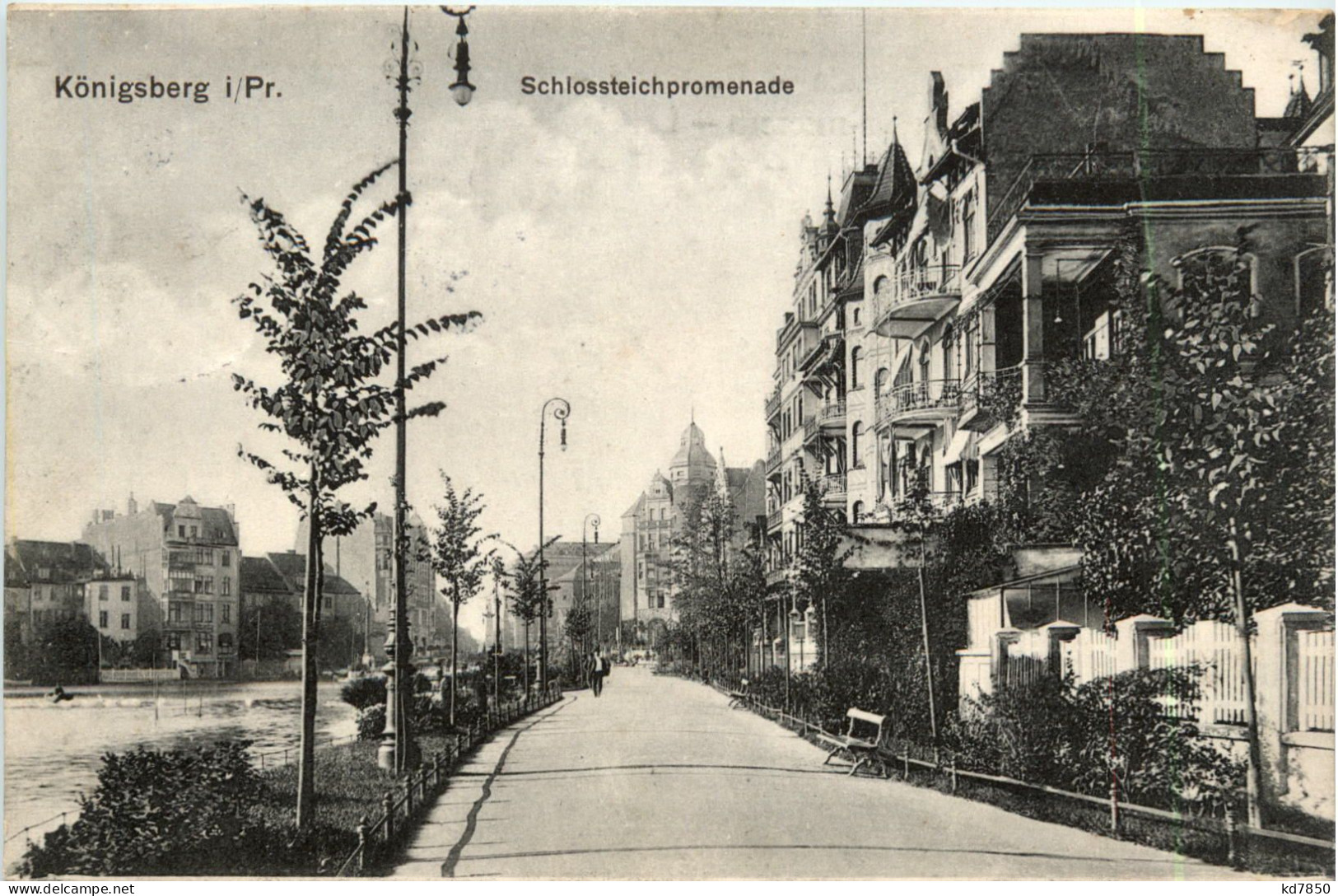 Königsberg - Schlossteichpromenade - Ostpreussen