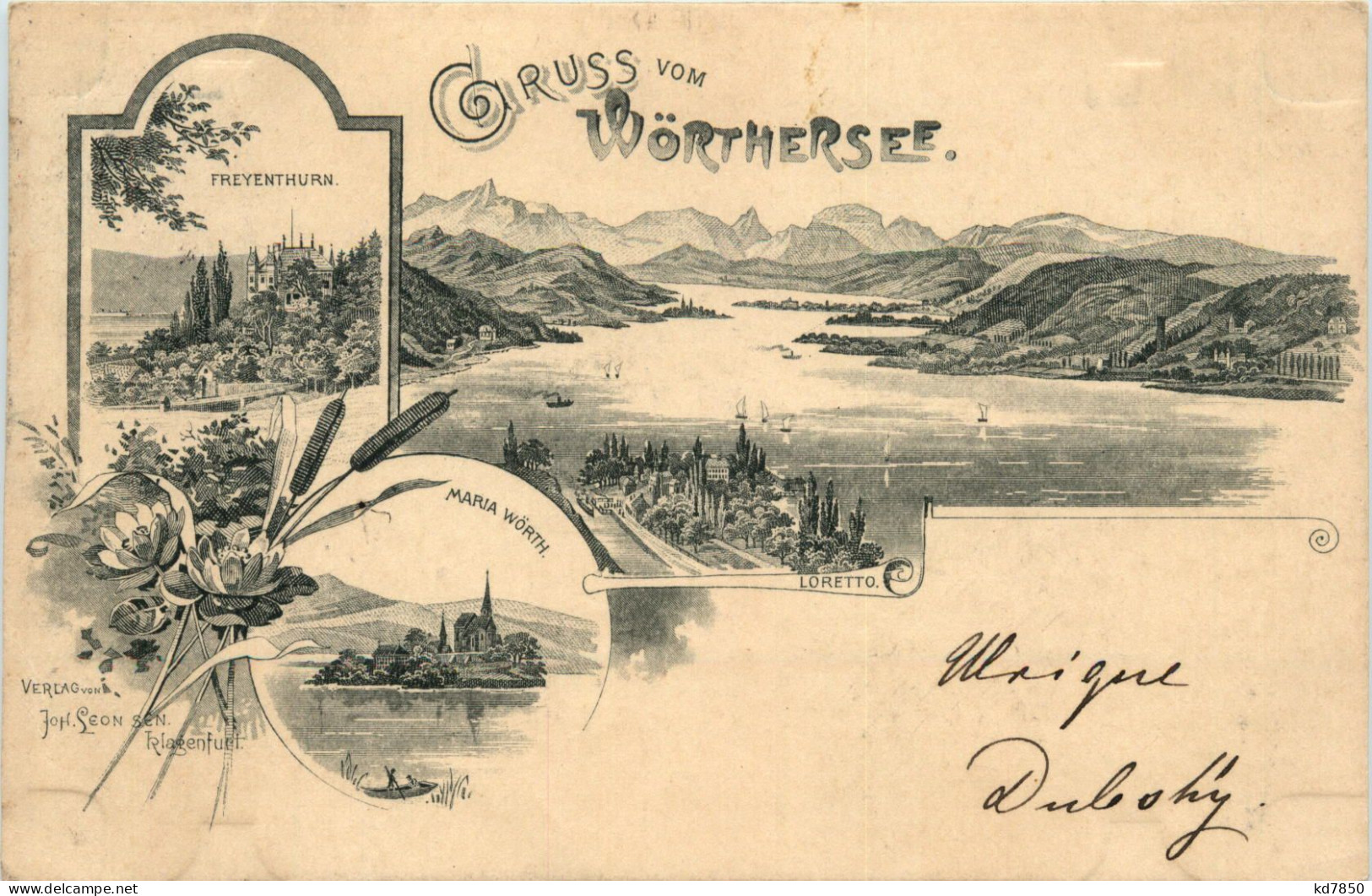 Gruss Vom Wörthersee - Litho - Klagenfurt