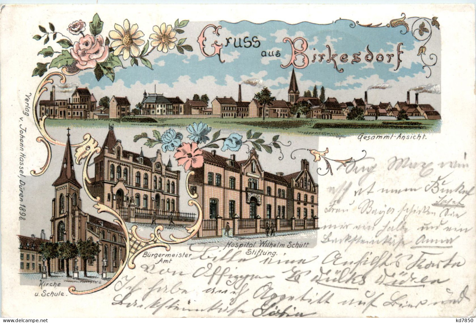 Gruss Aus Birkesdorf - Rheinland Düren - Litho - Düren