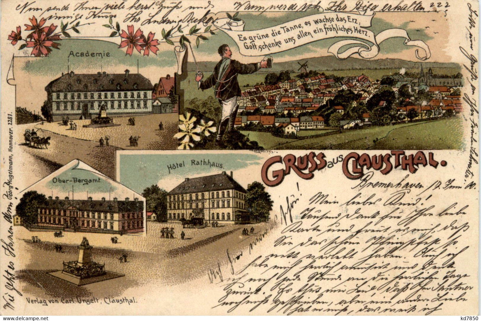 Gruss Aus Clausthal - Litho - Clausthal-Zellerfeld