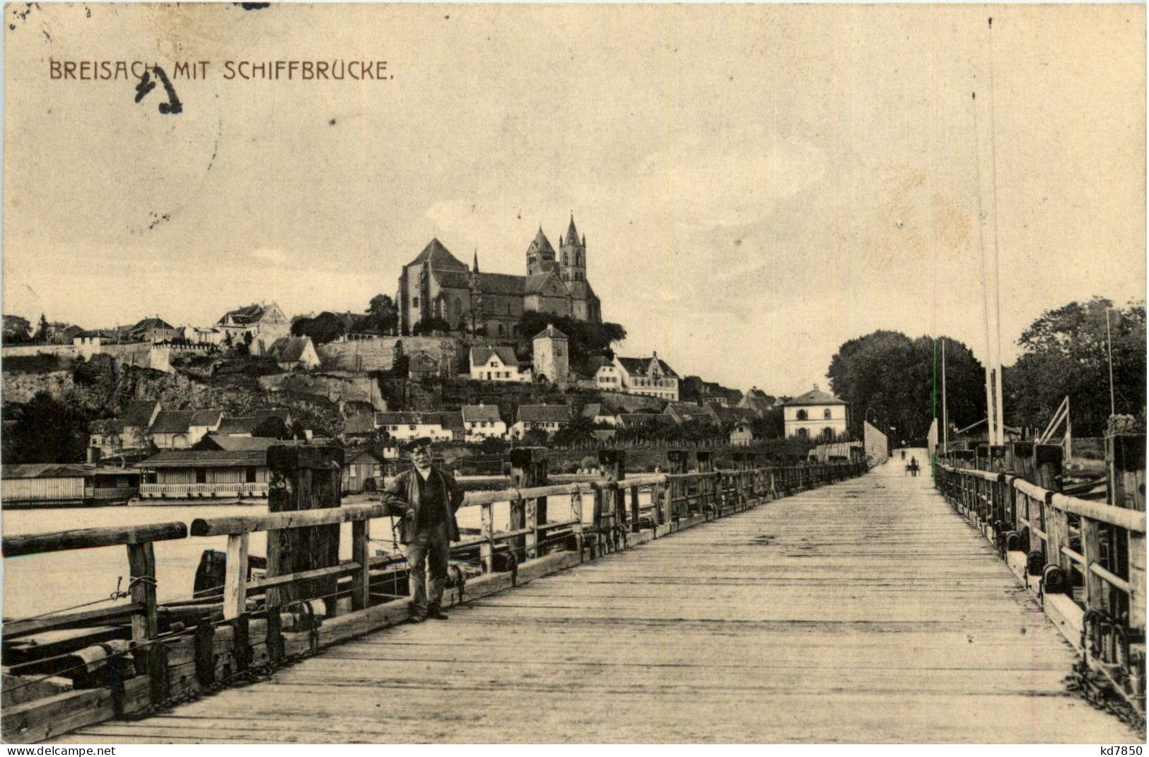 Ba-Wü/ Breisach - Mit Schiffbrücke - Breisach