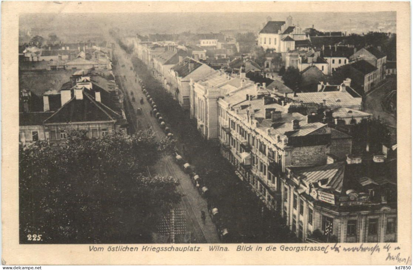 Wilna - Blick In Die Georgstrasse - Feldpost - Lituania