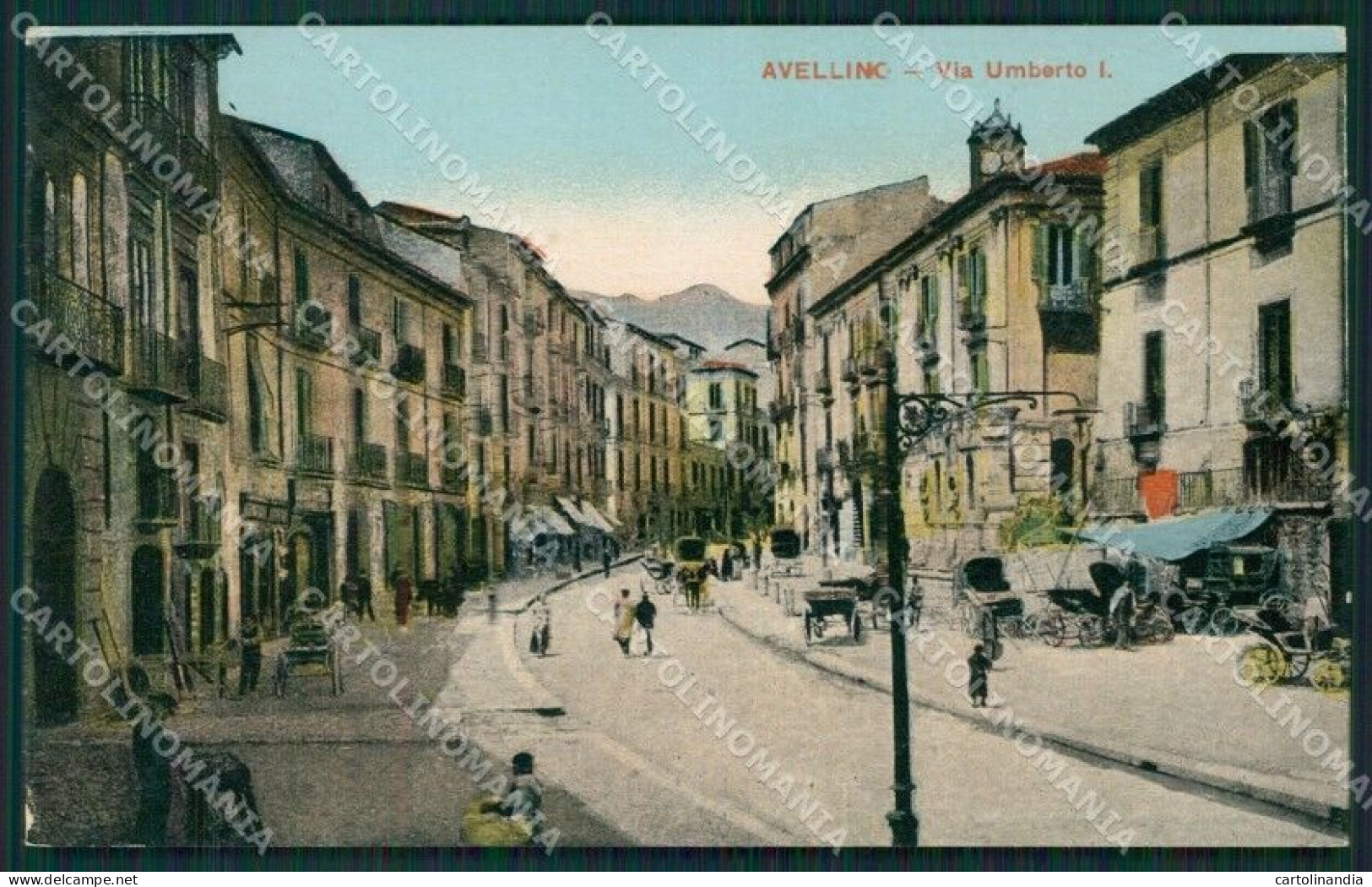 Avellino Città Carrozze Cartolina XB0654 - Avellino