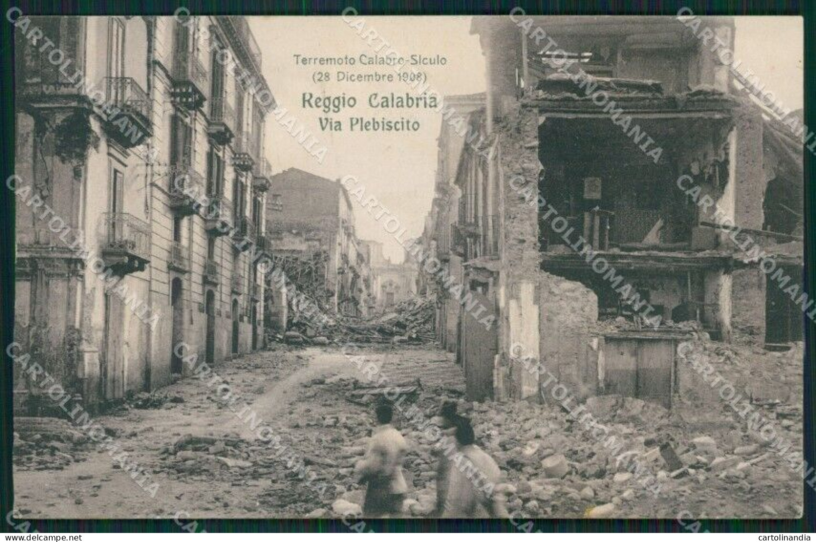 Reggio Calabria Città Terremoto 1908 Cartolina XB0777 - Reggio Calabria