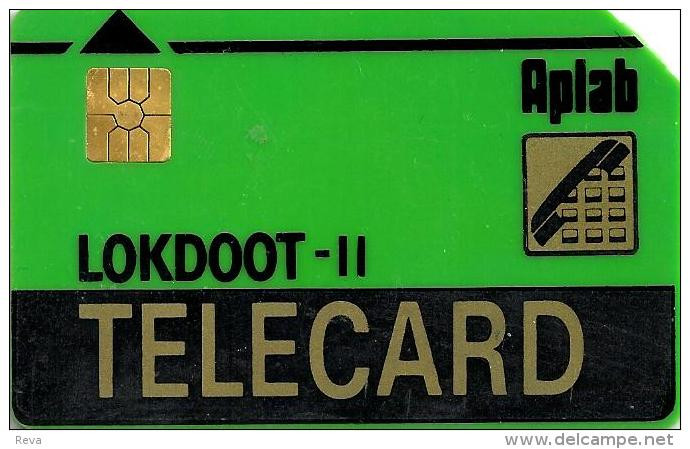 INDIA  ? U (NOT STATED)  LOKDOOT-II  AD BACK GREEN  APLAB CHIP  READ DESCRIPTION !! - Indien