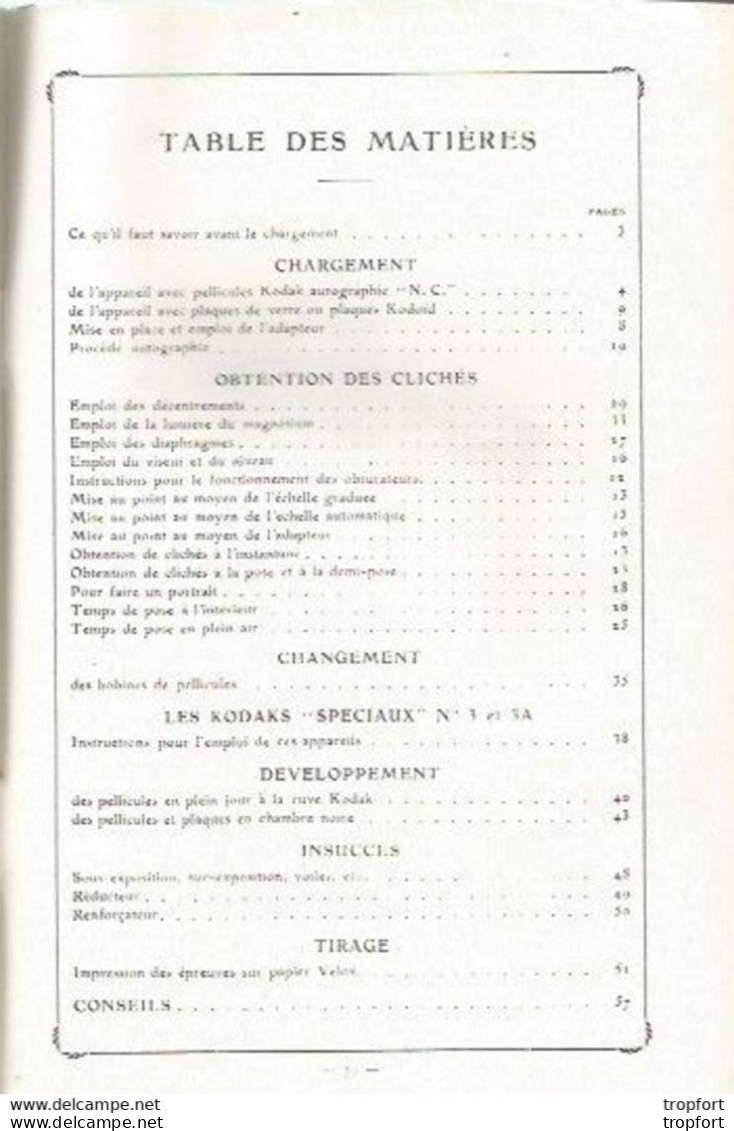 CC / Rare LIVRET Pratique MANUEL EMPLOI KODAKS PLIANTS AUTOGRAPHIC Photo Photographie 60 Pages - Matériel & Accessoires