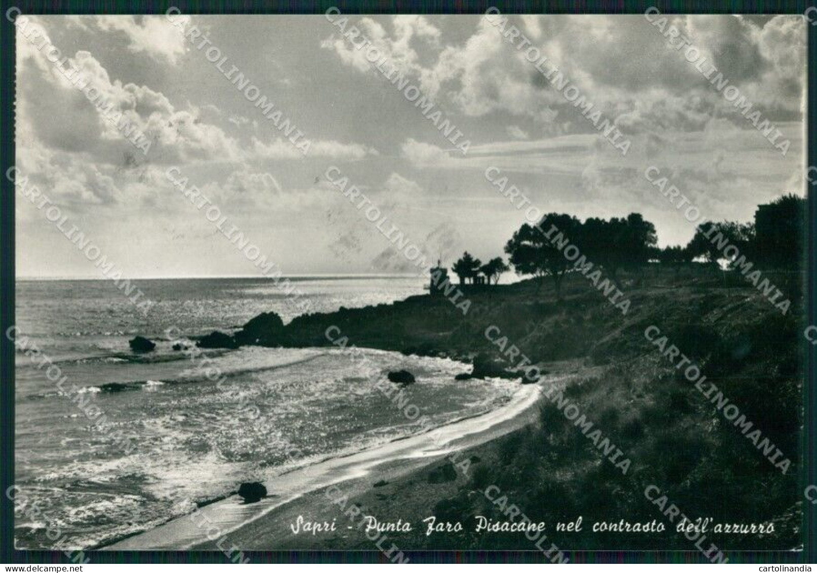 Salerno Sapri Punta Faro Pisacane Foto FG Cartolina KB4276 - Salerno