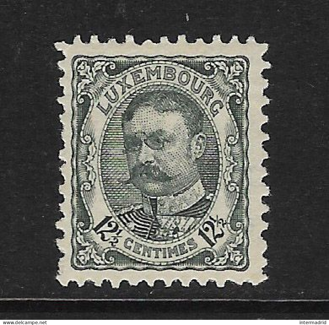 LUXEMBURGO - CLÁSICO. Yvert Nº 75 Nuevo Y Defectuoso - 1906 Willem IV