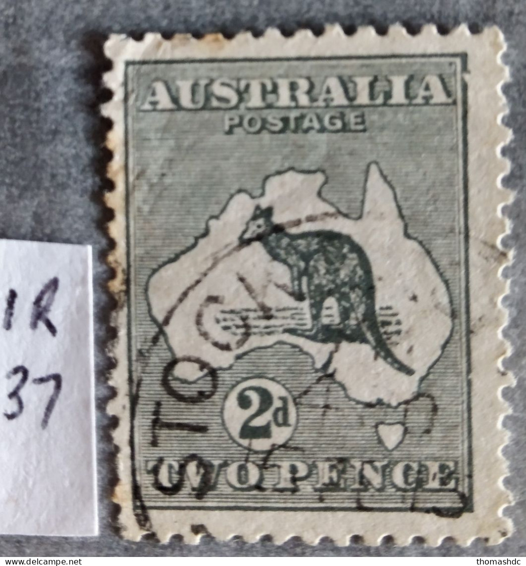 1913 2d Grey 1st Wmk Die I SG 3 BW 5(1)m - Usati