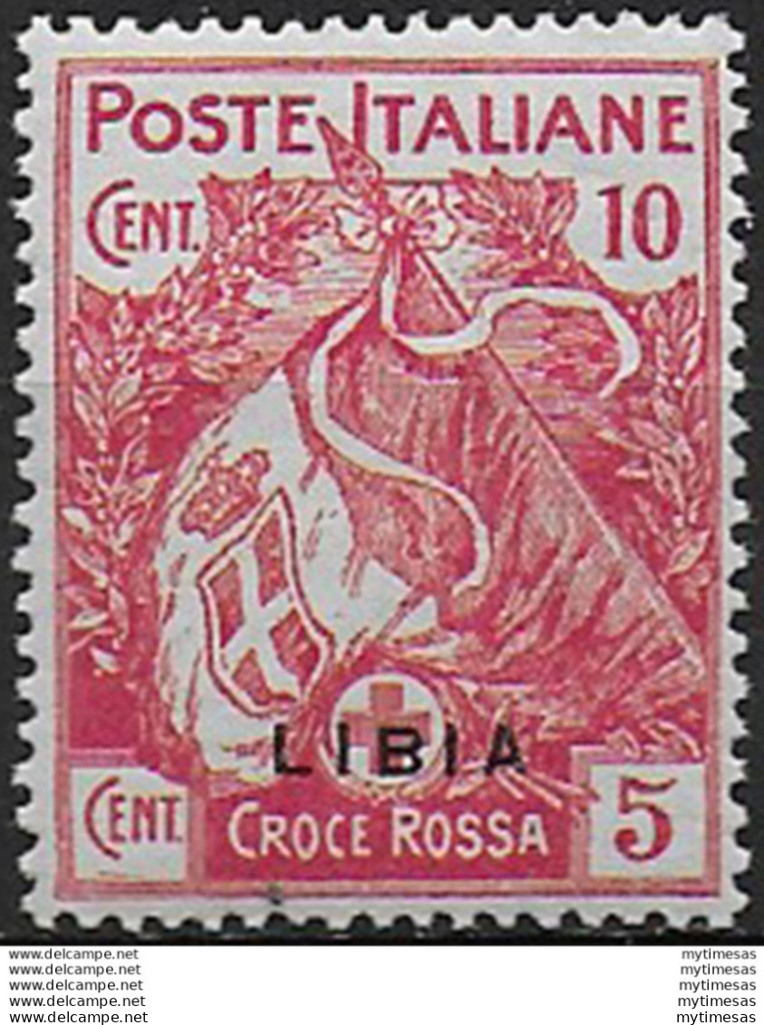 1915 Libia Croce Rossa 1v. MNH Sassone N. 13c - Other & Unclassified