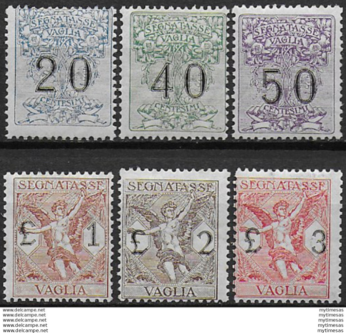 1924 Italia Segnatasse Per Vaglia 6v. MNH Sassone N. 1/6 - Sonstige & Ohne Zuordnung