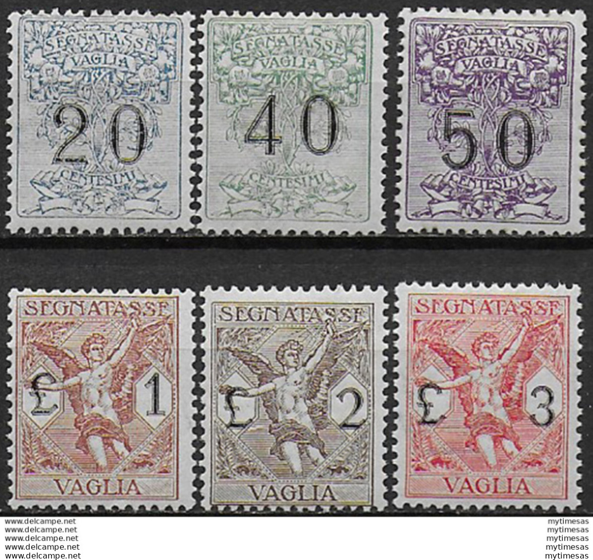 1924 Italia Segnatasse Per Vaglia Dc 6v. MNH Sassone N. 1/6 - Other & Unclassified