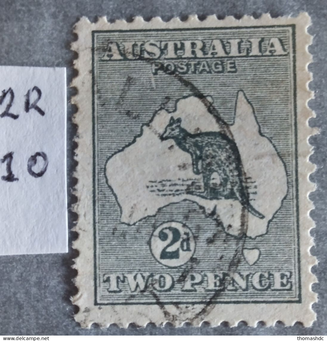 1913 2d Grey 1st Wmk Die I SG 3 BW 5(2)g - Oblitérés