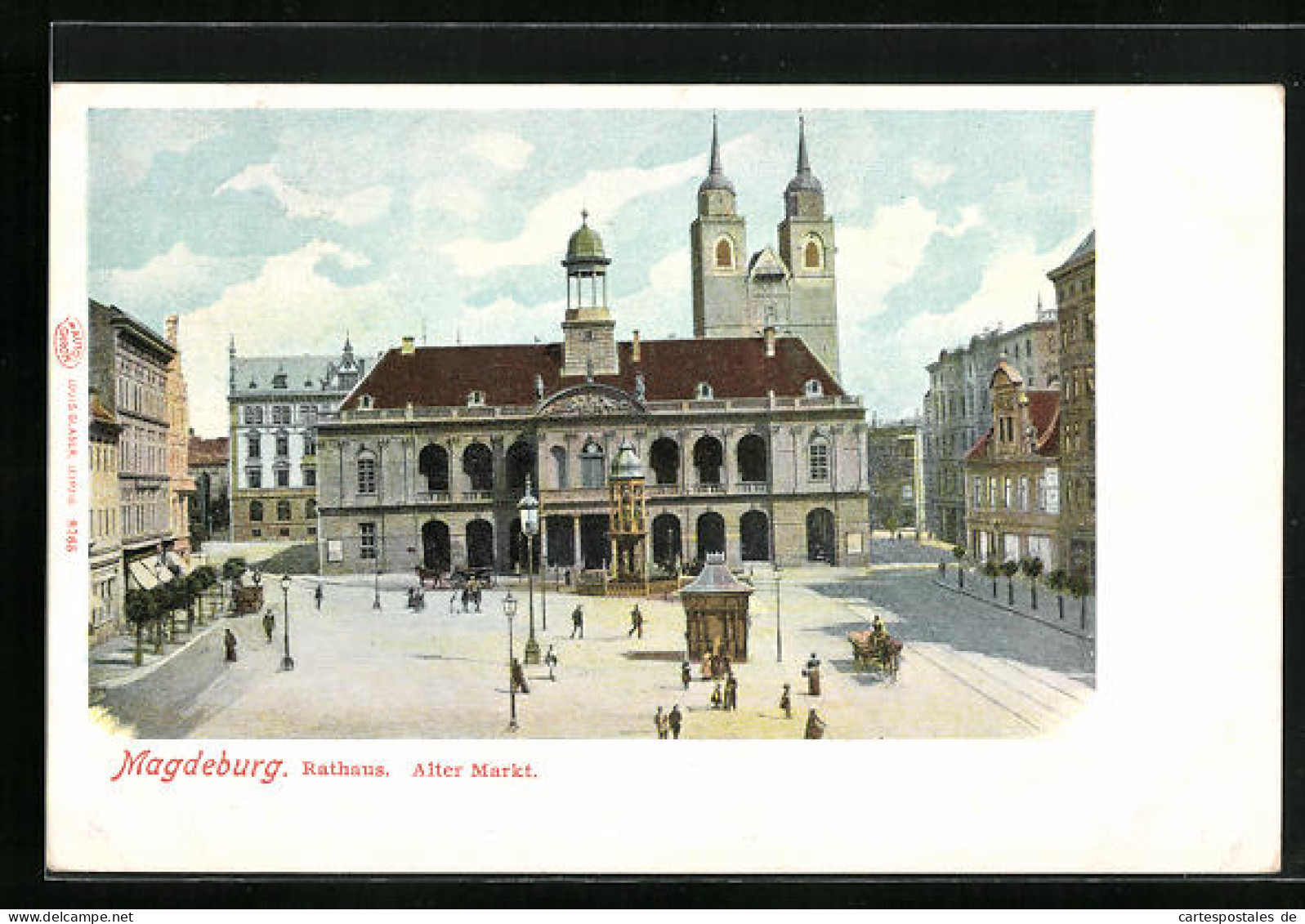 AK Magdeburg, Rathaus Und Alter Markt  - Maagdenburg